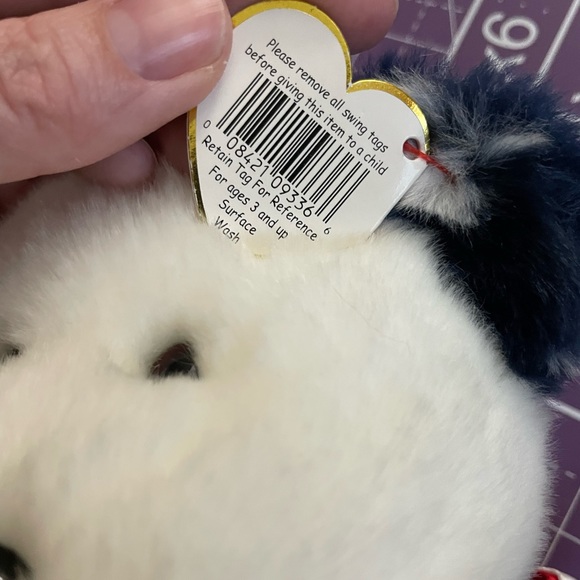 Ty Buddy Spangle the Bear Stuffed Animal beanie baby - Picture 6 of 7